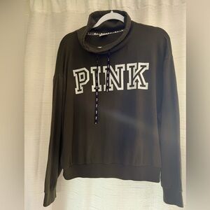 PINK army green hoodie